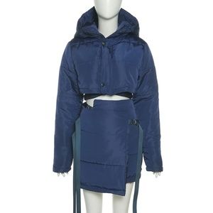 Puffer Jacket & Skirt Set